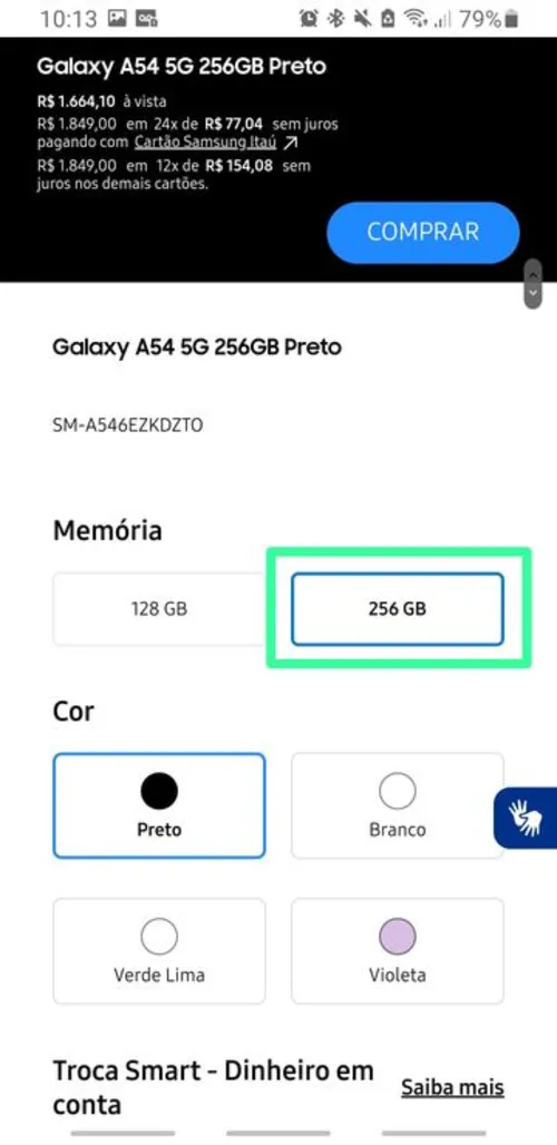 Imagem na descrição da promoção