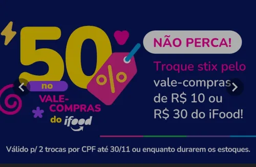 Imagem na descrição da promoção