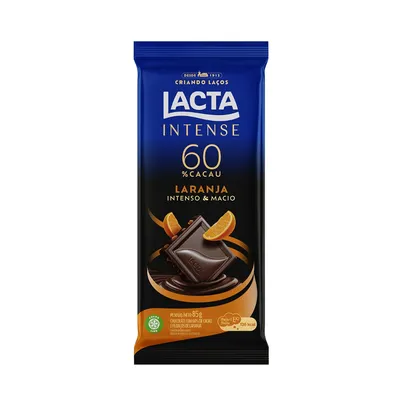 [L6 P4] Chocolate Lacta Intense 60% Cacau Laranja 85g