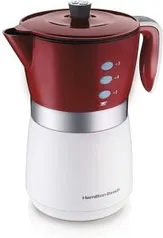 [Prime ] Cafeteira Elétrica, 14 Xícaras, Branca/Vermelha, 110v, Hamilton Beach | R$ 99