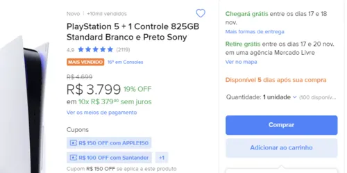 Imagem na descrição da promoção