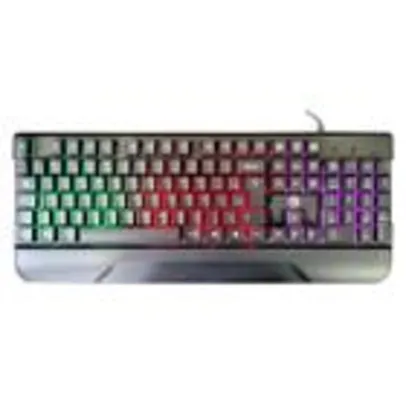 Teclado Semi Mecânico Gamer, USB, RGB, Brazilpc BPC-K7038 Preto