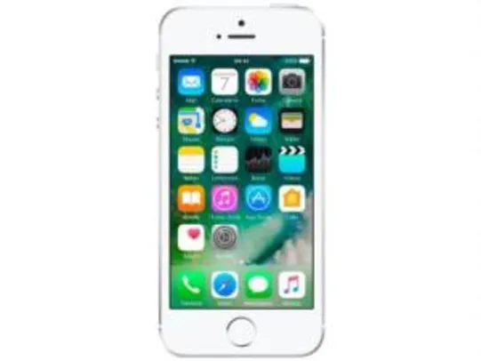 iPhone SE Apple 128GB Prateado 4G Tela 4" - Retina Câm. 12MP por R$ 1490