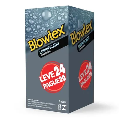 [ Rec ] Blowtex Lubrificado Leve 24 Pague 20 unidades