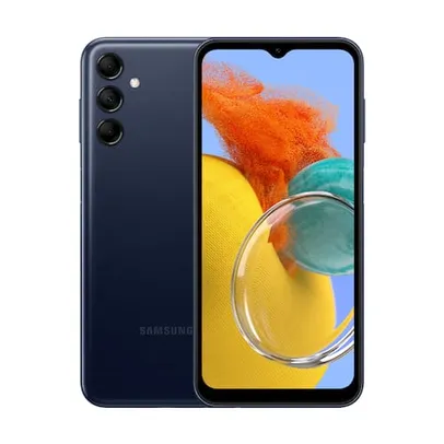 [VIP] Smartphone Samsung Galaxy M14 5G, 128GB, 4GB RAM, Tela Infinita de 6.6" Dual Chip - Azul Marinho