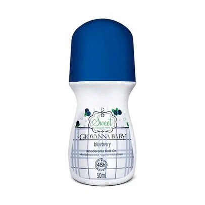 Desodorante Roll-On Giovanna Baby Sweet Blueberry 50ml