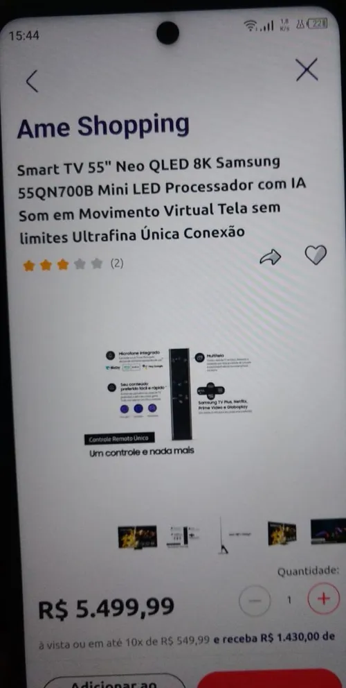 Imagem na descrição da promoção