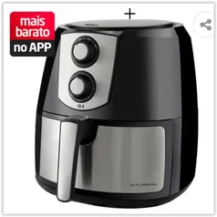 Fritadeira Sem Óleo Philco Air Fryer Jumbo Inox PFR06PI 5,5L – Preto/Inox | R$ 467