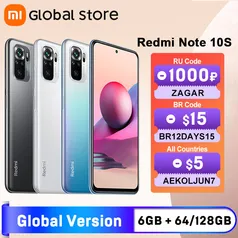 Smartphone Xiaomi Redmi Note 10S - 128GB | R$954