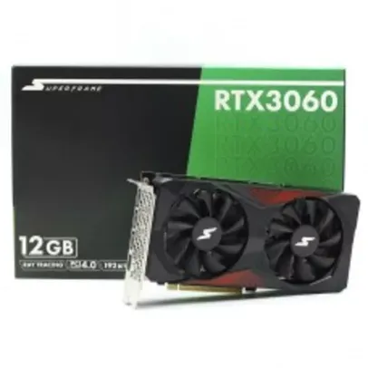 Placa de Vídeo SuperFrame NVIDIA GeForce RTX 3060, 12GB, GDDR6, DLSS, Ray Tracing, RTX3060/12GD6P2IP3