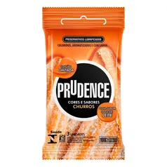 Preservativo Prudence Cores e Sabores Churros 3 Unidades