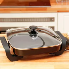 Panela Elétrica Quadrada Cook Chef 127V Fun Kitchen by Britânia - R$129