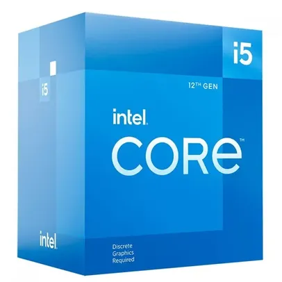 Processador Intel Core i5 12400F, 2.5GHz (4.4GHz Turbo), 12ª Geração, 6-Cores 12-Threads, LGA 1700, Com Cooler