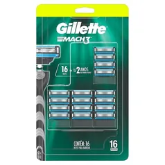 Refil para Aparelho de Barbear Gillette Mach3 - 16 Unidades