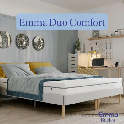 Colchão Emma Duo Comfort Casal - 10 anos de garantia, conforto ortopédico dupla face - 138x188cm