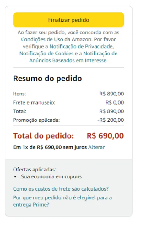 Imagem na descrição da promoção