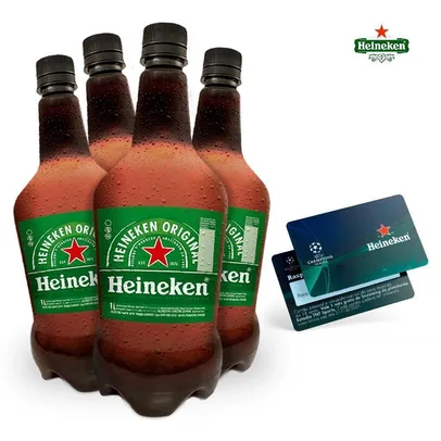 Chopp Heineken 4 x 1 litro + Ganhe 1 Mês TNT Sports | R$70