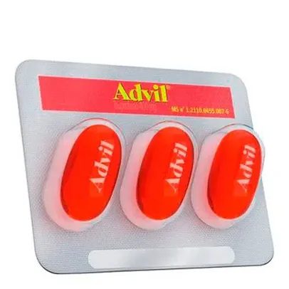 [Leve2 Pague1 ]Analgésico Advil 400mg Extra Alívio 3 Cápsulas Líquidas