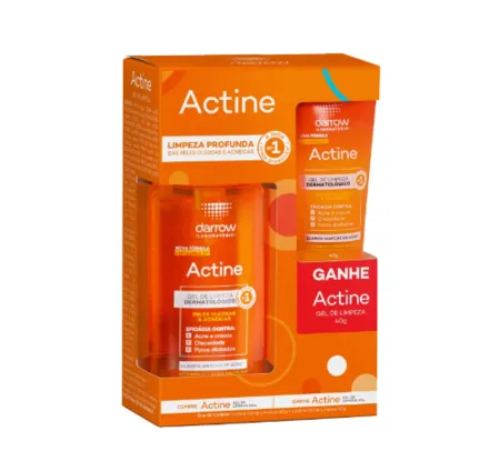 Kit Darrow Actine Gel de Limpeza Facial Duo (2 Produtos)