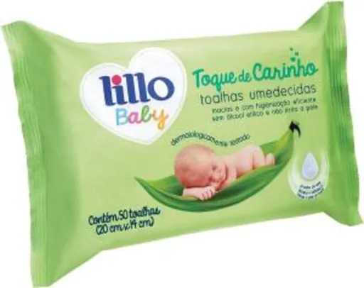 Toalhas Umedecidas Baby Lillo - 50 unidades