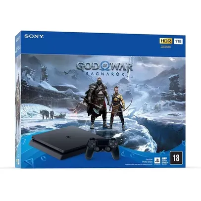 Console Playstation 4 ssd 1TB + Jogo God of War Ragnarok Mídia Física