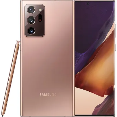 Smartphone Samsung Galaxy Note 20 Ultra 256GB 5G Wi-Fi Tela 6.9 Dual Chip 12MP RAM Câmera Tripla + Selfie 10MP - Mystic Bronze