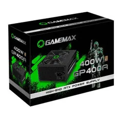 Fonte de Alimentação - 400w Gamemax - 80 Plus Bronze | R$241