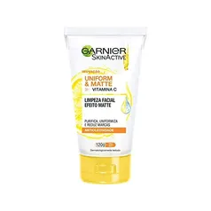 [REC] Limpeza Facial Garnier Uniform & Matte Vitamina C Antioleosidade, 120g