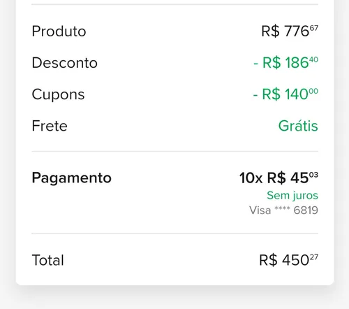 Imagem na descrição da promoção