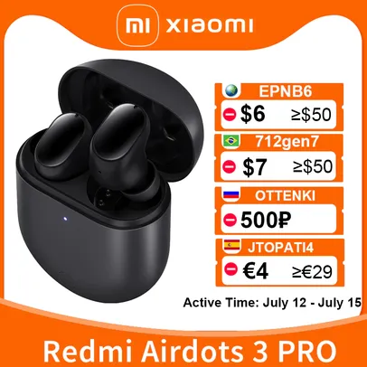 Redmi Airdots 3 PRO PRETO | R$248