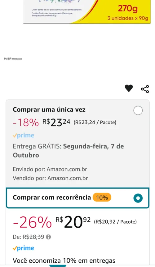 Imagem na descrição da promoção