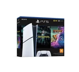 Console PlayStation 5 Slim Sony, SSD 1TB, Edição Digital, Com Controle Sem Fio DualSense, Branco + 2 Jogos Digitais - 1000038914