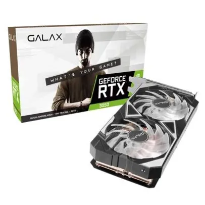 Placa de Vídeo Galax NVIDIA GeForce RTX 3050 EX, RGB, 8GB GDDR6, LHR, DLSS, Ray Tracing - 527200-0548