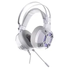 Headset Gamer Husky Storm v2, Stereo, Driver 50mm, RGB, Branco - HGMD006