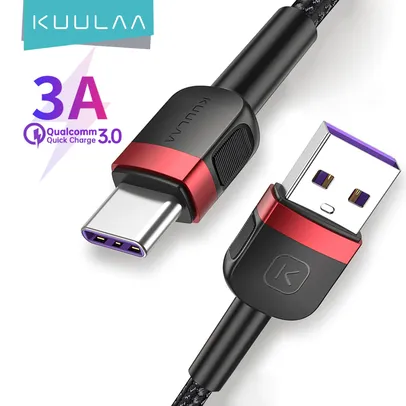 Cabo USB Tipo-C 2 Metros 60W Fast Charge | R$0,77