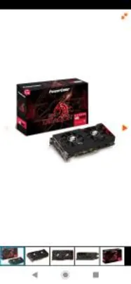Placa de Vídeo PowerColor Radeon RX 570 Red Dragon Dual, 4GB | R$1.099