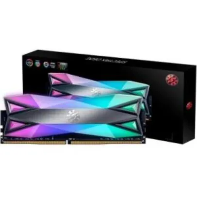 Memória XPG Spectrix D60G RGB 8GB, 3000MHz, DDR4, CL16, Cinza - R$295