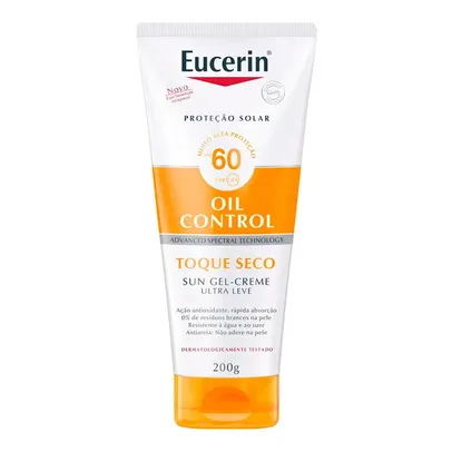 Eucerin Sun Toque Seco FPS 60 - Protetor Solar Gel-Creme 200ml