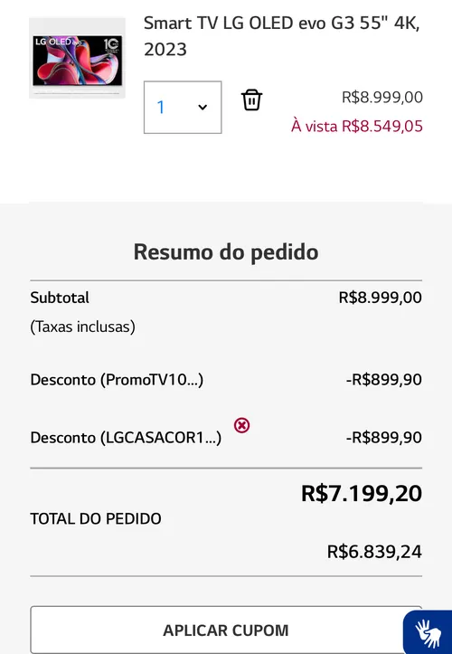 Imagen na descrição da promoção