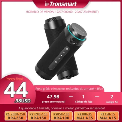 Tronsmart t7 caixinha de som bluetooth