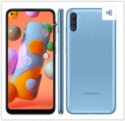 Smartphone Samsung Galaxy A11 Azul 64GB, | R$ 980