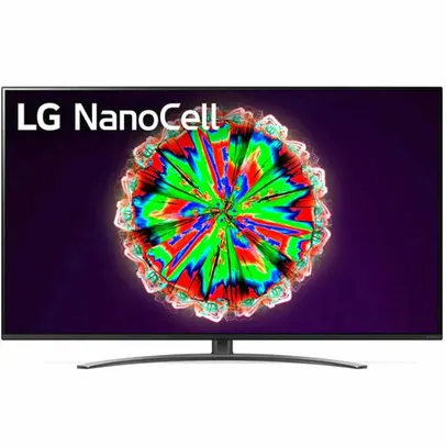 Smart TV LG 55" 55NANO81S 4K IPS NanoCell WiFi BT HDR Inteligência Artificial ThinQAI Alexa Preta | R$3.419