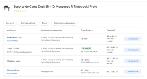 Imagem na descrição da promoção