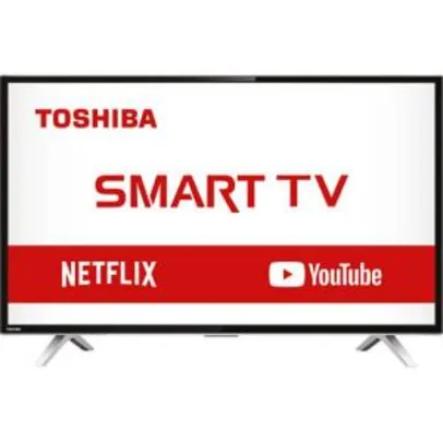 Smart TV LED 32" Semp Toshiba TCL 32L2800 HD com Conversor Integrado 3 HDMI 2 USB Wi-Fi 60Hz - Preta por R$ 900