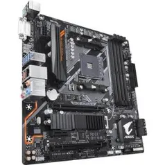 Placa Mãe Gigabyte B450 AORUS M, Chipset B450, AMD AM4, mATX, DDR4