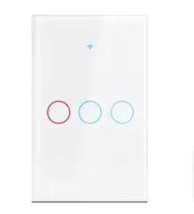 [Taxa Inclusa] - Interruptor de Luz Inteligente Wi-Fi, Tuya Touch, Compatível com Alexa Google Home