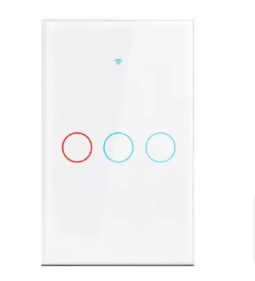 [Taxa Inclusa] - Interruptor de Luz Inteligente Wi-Fi, Tuya Touch, Compatível com Alexa Google Home