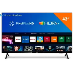 Smart TV Philips 43" FHD LED, 43PFG6825/78, Wi-Fi Integrado