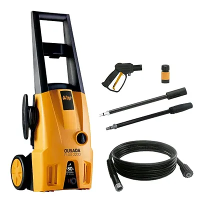 [ PRIME ] Lavadora de Alta Pressão WAP OUSADA PLUS 2200 1500W 1750 PSI/Libras 342L/h Jato Leque e Concentrado Máquina Voltagem 127 V