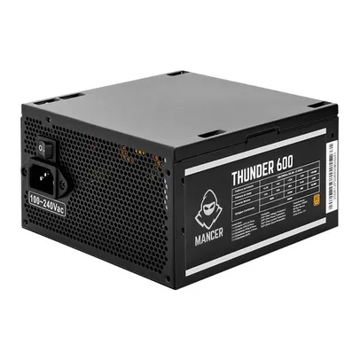 Fonte Mancer Thunder 600W 80 Plus Bronze, MCR-THR600-BL01